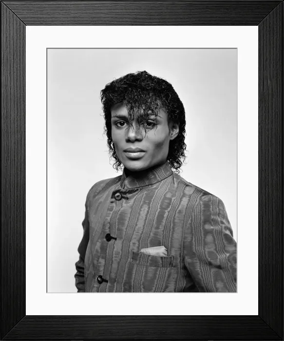 Framed Print : Stedman Pearson of pop group Five Star. December 1984