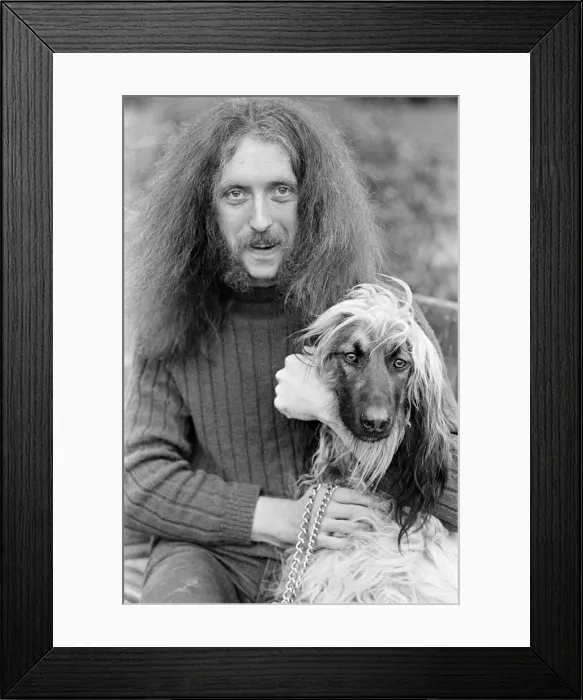 Framed Print : A dog who looks like its owner. 1975 Framed Print : A dog who looks like its owner. 1975
