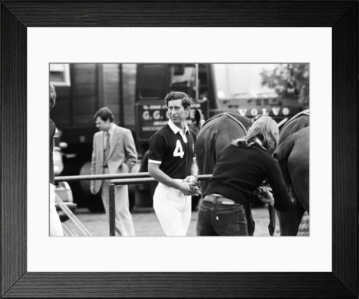 Framed Print : Prince Charles, Prince of Wales watching polo at Windsor, Berkshire. 27th June 1980 Framed Print : Prince Charles, Prince of Wales watching polo at Windsor, Berkshire. 27th June 1980