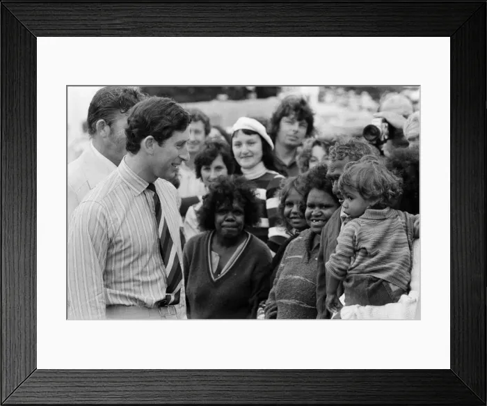 Framed Print : Prince Charles pictured during his visit to Australia. March 1979 Framed Print : Prince Charles pictured during his visit to Australia. March 1979
