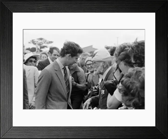 Framed Print : Prince Charles pictured during his visit to Australia. March 1979 Framed Print : Prince Charles pictured during his visit to Australia. March 1979