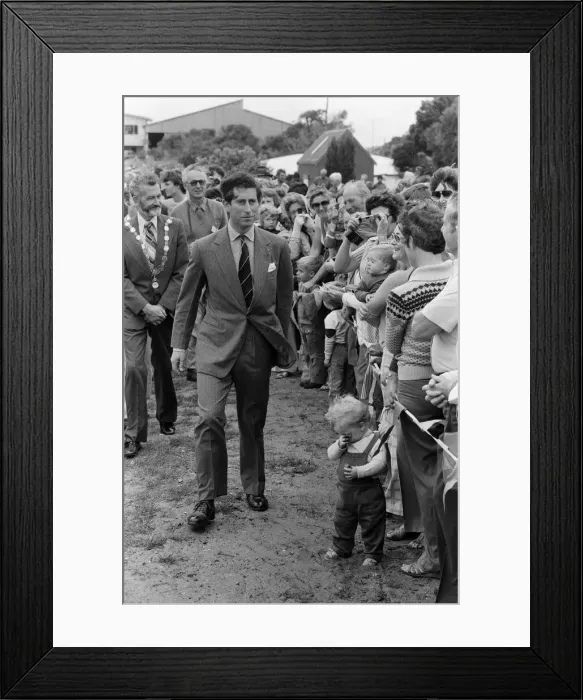 Framed Print : Prince Charles pictured during his visit to Australia. March 1979 Framed Print : Prince Charles pictured during his visit to Australia. March 1979