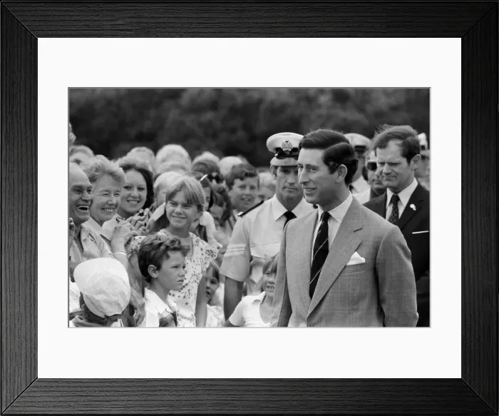 Framed Print : Prince Charles pictured during his visit to Australia. March 1979 Framed Print : Prince Charles pictured during his visit to Australia. March 1979