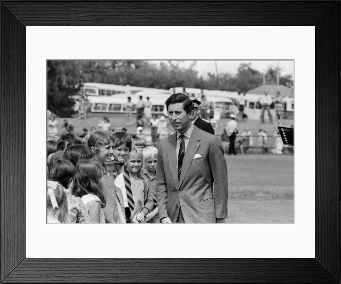 Framed Print : Prince Charles pictured during his visit to Australia. March 1979 Framed Print : Prince Charles pictured during his visit to Australia. March 1979