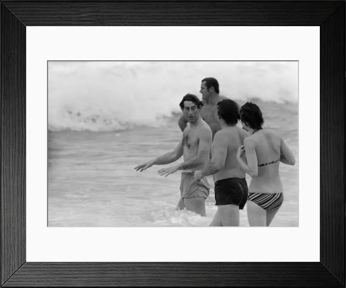Framed Print : Prince Charles enjoying some time at the beach during his visit to Australia. March 1979 Framed Print : Prince Charles enjoying some time at the beach during his visit to Australia. March 1979