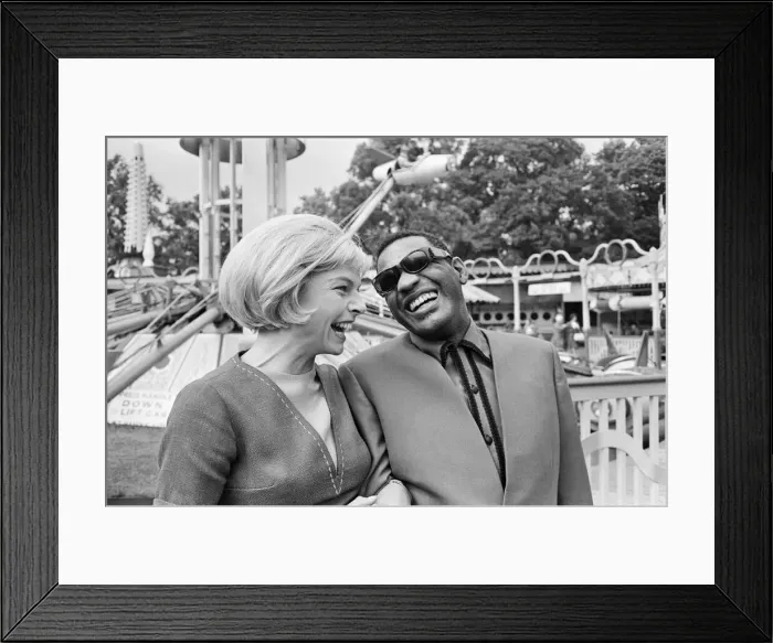 Framed Print : Ray Charles, R nB singer, pictured during the making of the film Ballad in Blue Framed Print : Ray Charles, R nB singer, pictured during the making of the film Ballad in Blue