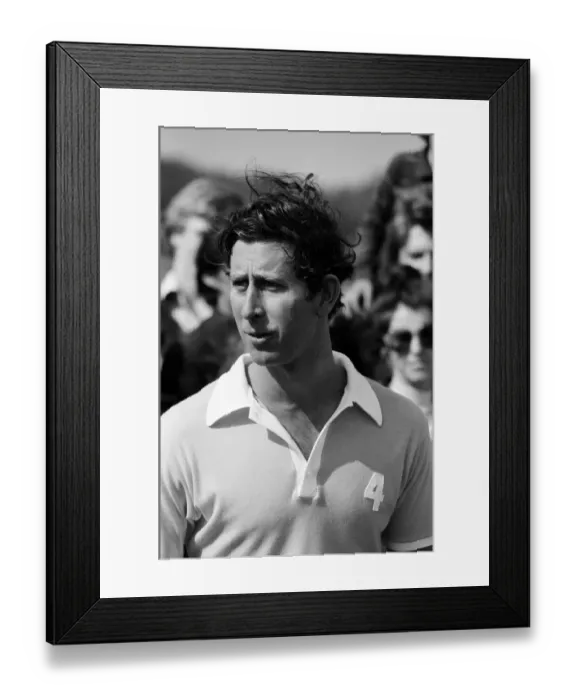 Framed Print : Prince Charles playing polo. May 1980 Framed Print : Prince Charles playing polo. May 1980