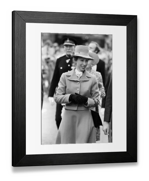 Framed Print : Princess Anne visits Aylesbury, Buckinghamshire. 20th May 1980 Framed Print : Princess Anne visits Aylesbury, Buckinghamshire. 20th May 1980