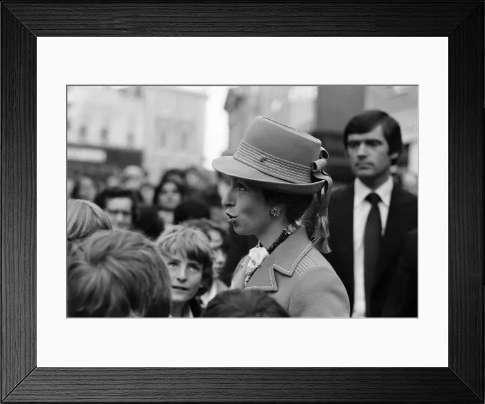 Framed Print : Princess Anne visits Aylesbury, Buckinghamshire. 20th May 1980 Framed Print : Princess Anne visits Aylesbury, Buckinghamshire. 20th May 1980