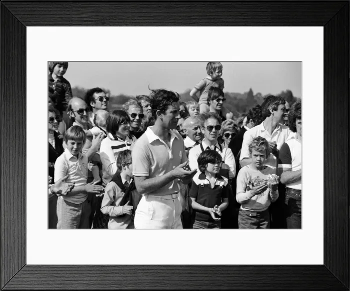 Framed Print : Prince Charles playing polo. May 1980 Framed Print : Prince Charles playing polo. May 1980