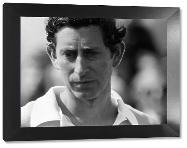 Prince Charles pictured during a polo match. May 1980