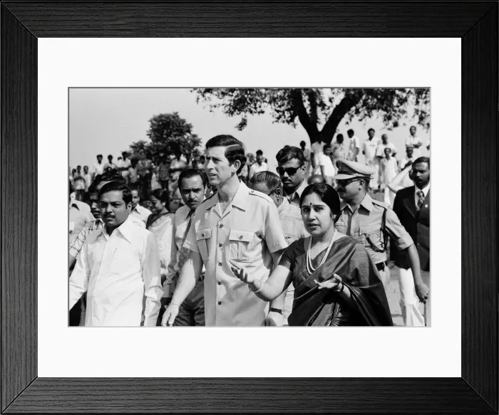 Framed Print : Prince Charles, Prince of Wales visits Madras, India. 4th December 1980