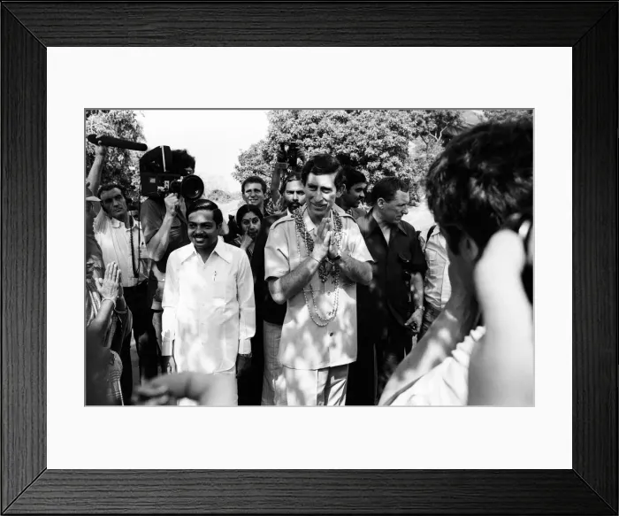 Framed Print : Prince Charles, Prince of Wales visits Madras, India. 4th December 1980 Framed Print : Prince Charles, Prince of Wales visits Madras, India. 4th December 1980