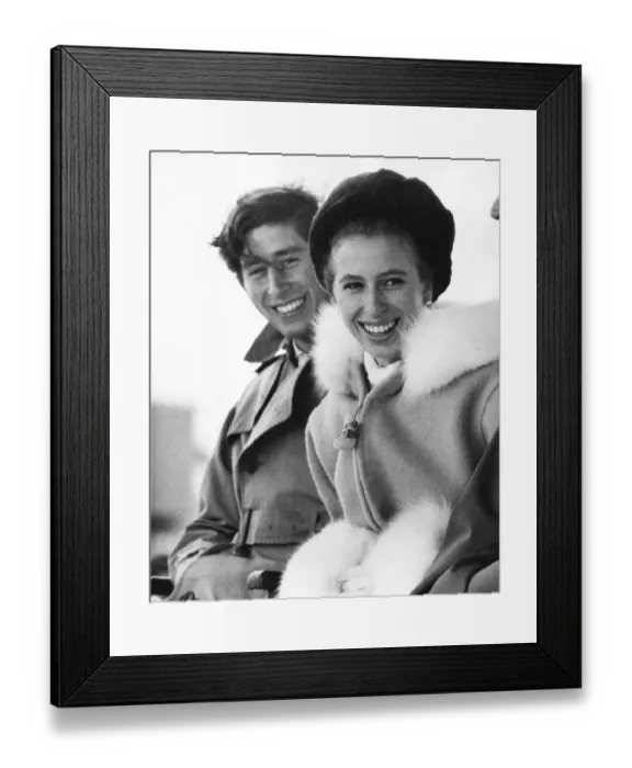 Framed Print : Prince Charles, The Prince of Wales and his sister Princess Anne Framed Print : Prince Charles, The Prince of Wales and his sister Princess Anne