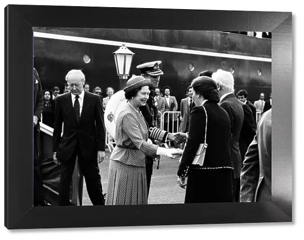 Queen Elizabeth II and Prince Philip, Duke of Edinburgh in Algiers, Algeria