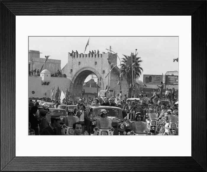 Framed Print : Queen Elizabeth II and President Habib Bourguiba during the Royal state visit to Tunis Framed Print : Queen Elizabeth II and President Habib Bourguiba during the Royal state visit to Tunis
