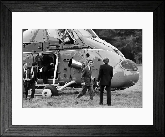 Framed Print : Prince Charles attends the Mountbatten Trust press conference at Broadlands, Hampshire