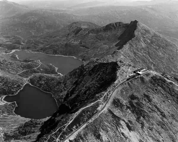 The view from the summit of Snowdon. Circa 1988