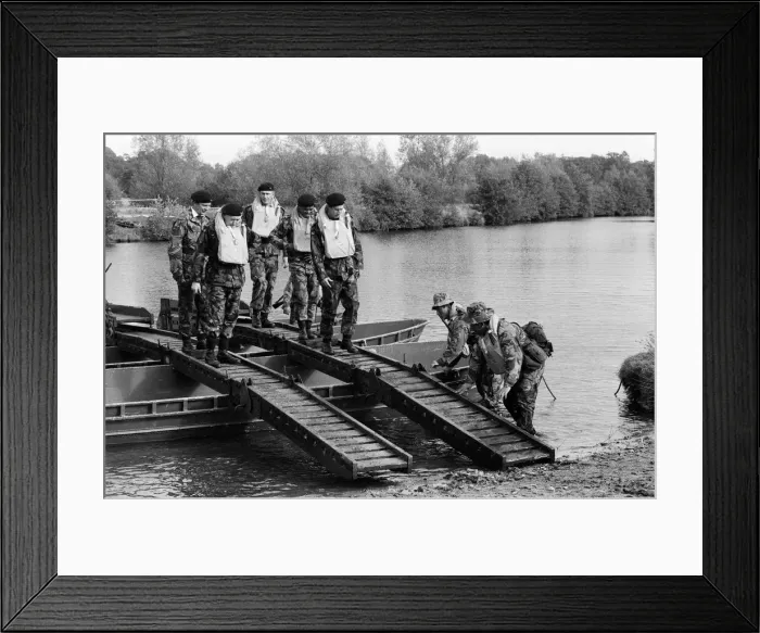 Framed Print : Prince Charles meets Gurkhas and watches army demonstrations at Stanford, Norfolk