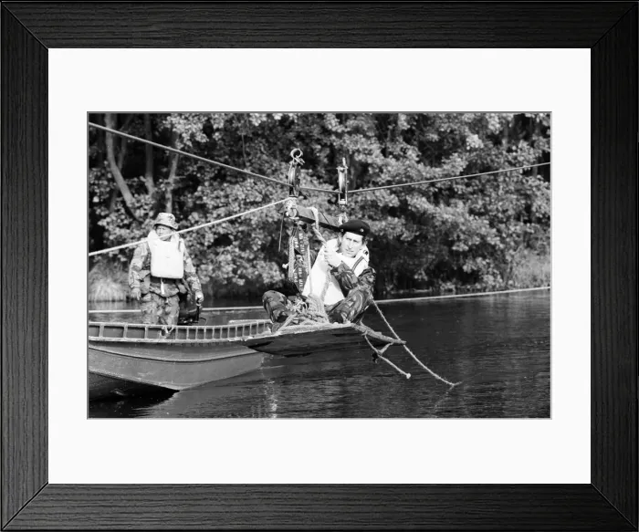 Framed Print : Prince Charles meets Gurkhas and watches army demonstrations at Stanford, Norfolk Framed Print : Prince Charles meets Gurkhas and watches army demonstrations at Stanford, Norfolk
