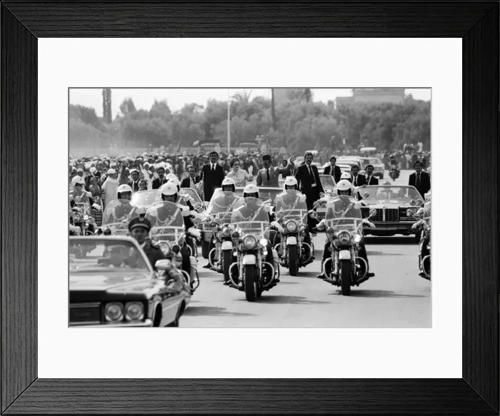 Framed Print : Queen Elizabeth II state visit to Marrakesh, Morocco. The Queen