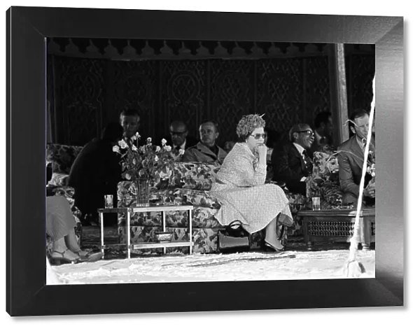 Queen Elizabeth II state visit to Marrakesh, Morocco. 28th October 1980