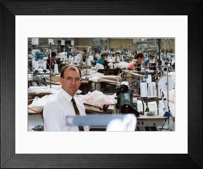 Framed Print : Local factory, Meridian, on South Bank Road is beating the recession producing Framed Print : Local factory, Meridian, on South Bank Road is beating the recession producing