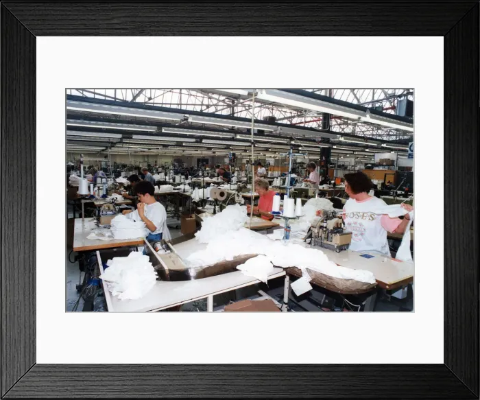 Framed Print : Local factory, Meridian, on South Bank Road is beating the recession producing Framed Print : Local factory, Meridian, on South Bank Road is beating the recession producing