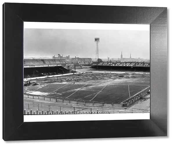 Highfield Road, home of Coventry City Football Club, our picture shows an under-soil