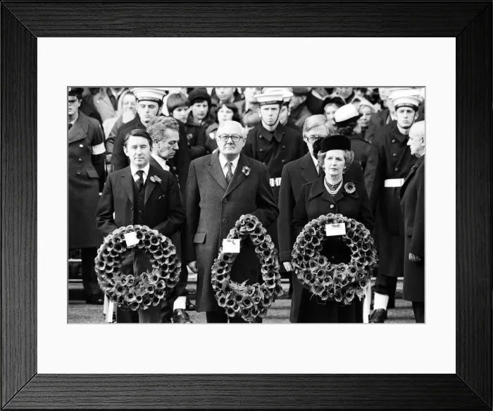 Framed Print : Remembrance Day at The Cenotaph, Whitehall. Liberal Democrat leader David Steel Framed Print : Remembrance Day at The Cenotaph, Whitehall. Liberal Democrat leader David Steel