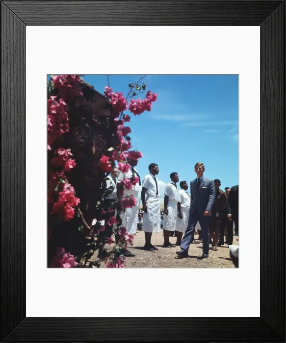 Framed Print : Prince Charles, the Prince of Wales, visiting Fiji during Independence celebrations Framed Print : Prince Charles, the Prince of Wales, visiting Fiji during Independence celebrations