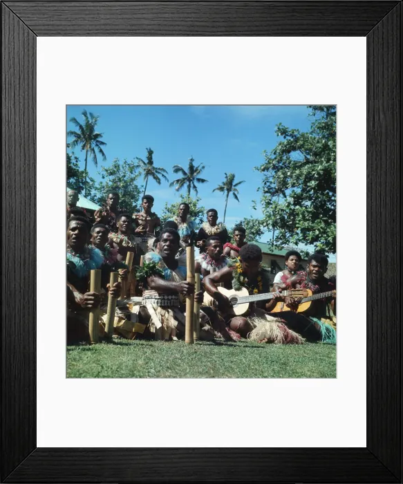 Framed Print : Prince Charles, the Prince of Wales, visiting Fiji for Independence celebrations