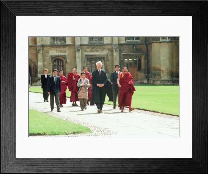 Framed Print : Dalai Lama Lecture at Kings College Chapel, King