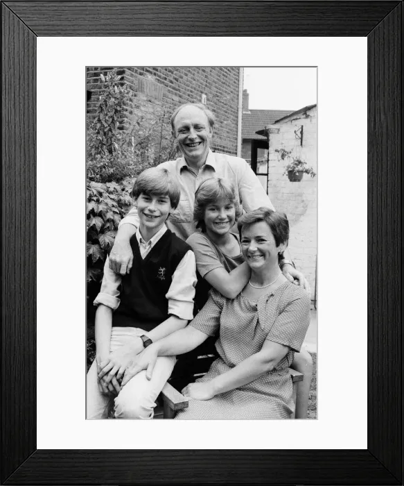 Framed Print : Shadow Secretary of State for Education and Science Neil Kinnock with his family Framed Print : Shadow Secretary of State for Education and Science Neil Kinnock with his family