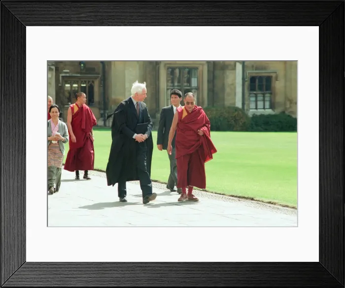Framed Print : Dalai Lama Lecture at Kings College Chapel, King Framed Print : Dalai Lama Lecture at Kings College Chapel, King