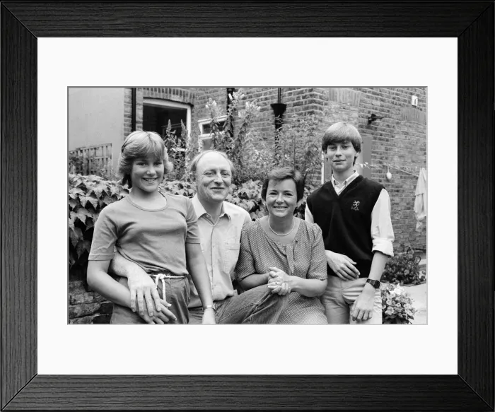 Framed Print : Shadow Secretary of State for Education and Science Neil Kinnock with his family
