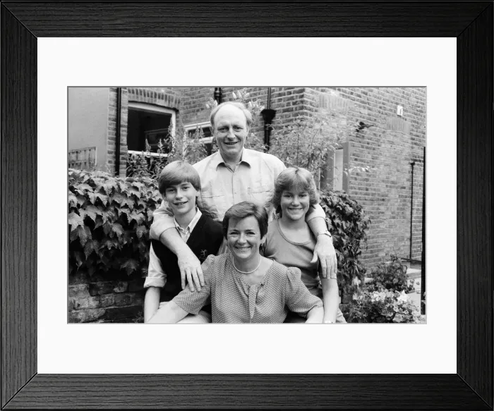 Framed Print : Shadow Secretary of State for Education and Science Neil Kinnock with his family Framed Print : Shadow Secretary of State for Education and Science Neil Kinnock with his family