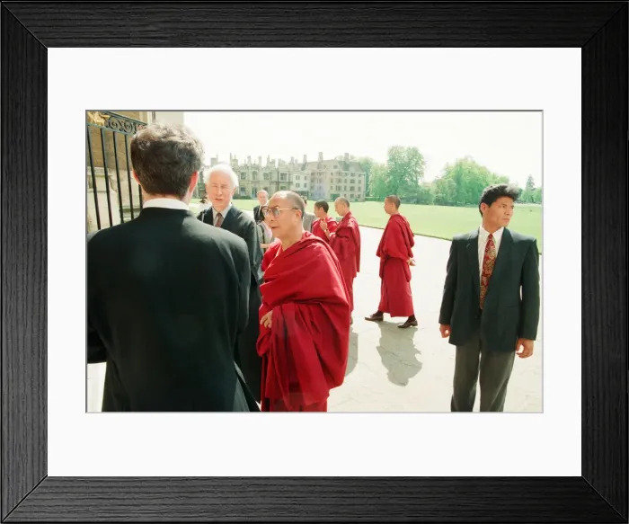 Framed Print : Dalai Lama Lecture at Kings College Chapel, King