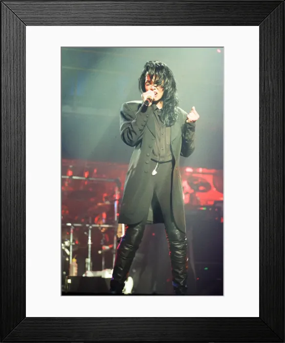 Framed Print : Janet Jackson performing on her Rhythm Nation World Tour at Wembley Arena Framed Print : Janet Jackson performing on her Rhythm Nation World Tour at Wembley Arena