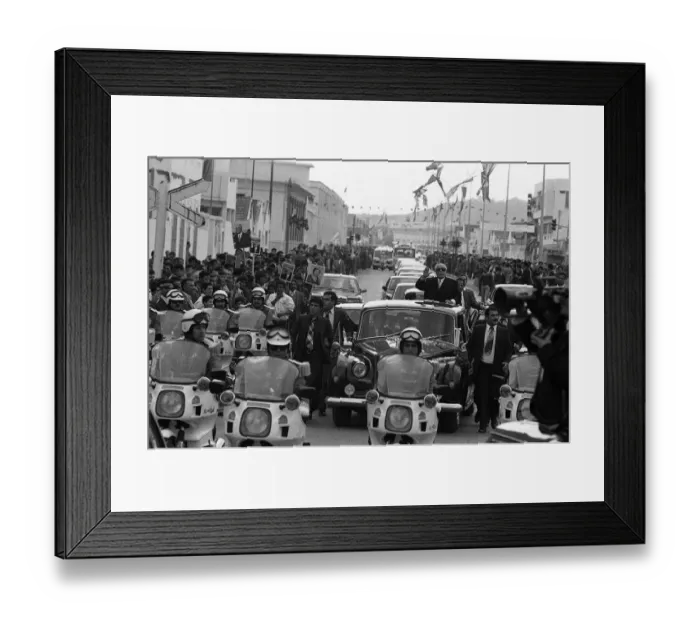 Framed Print : President Habib Bourguiba during the Royal state visit to Tunis, Tunisia Framed Print : President Habib Bourguiba during the Royal state visit to Tunis, Tunisia