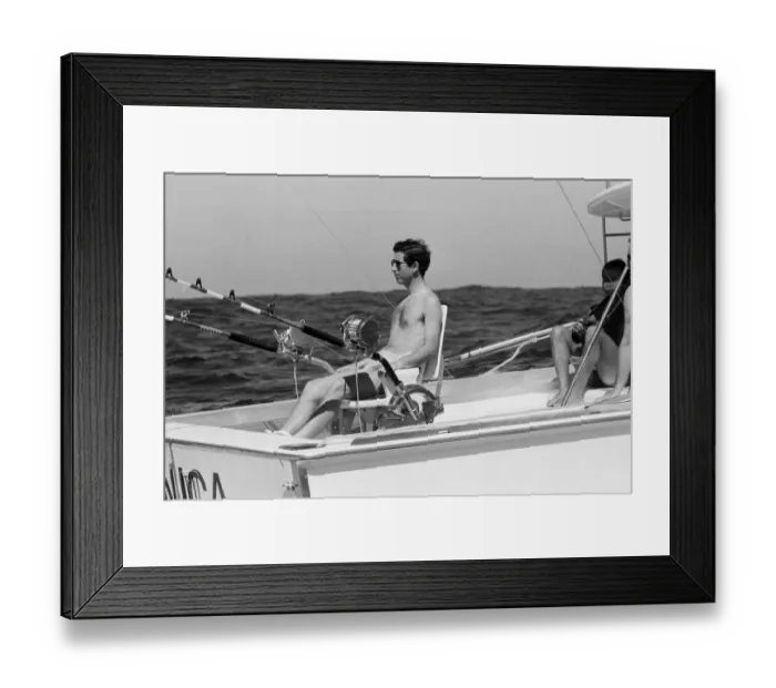Framed Print : Prince Charles marlin fishing near Rottnest Island in Australia. March 1979 Framed Print : Prince Charles marlin fishing near Rottnest Island in Australia. March 1979