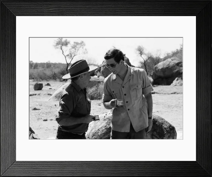 Framed Print : Prince Charles pictured at Goodardy Sheep Station, Western Australia Framed Print : Prince Charles pictured at Goodardy Sheep Station, Western Australia