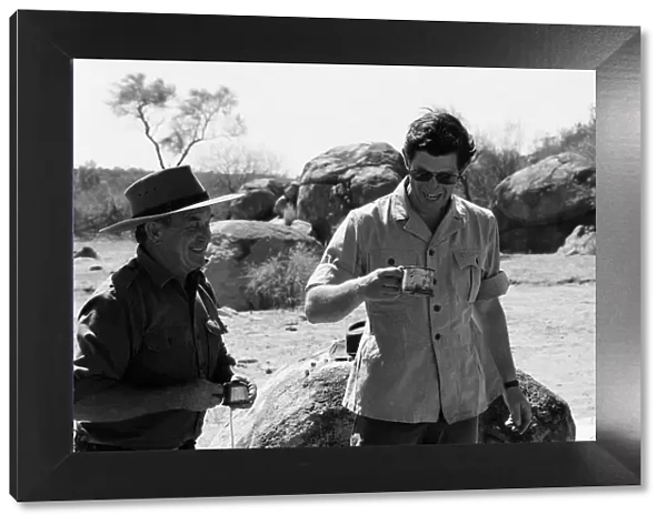 Prince Charles pictured at Goodardy Sheep Station, Western Australia