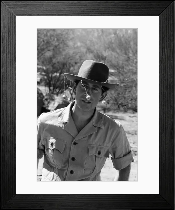 Framed Print : Prince Charles pictured at Goodardy Sheep Station, Western Australia