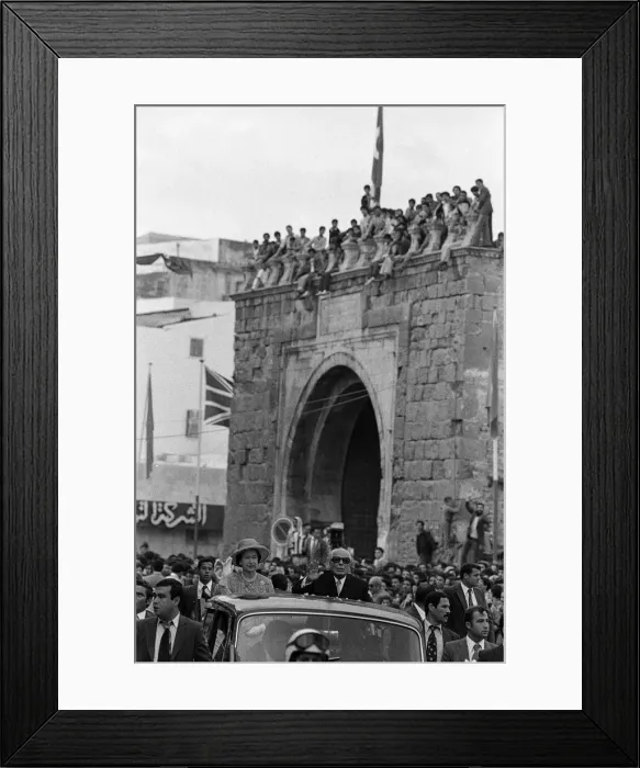 Framed Print : Queen Elizabeth II and President Habib Bourguiba during the Royal state visit to Tunis Framed Print : Queen Elizabeth II and President Habib Bourguiba during the Royal state visit to Tunis