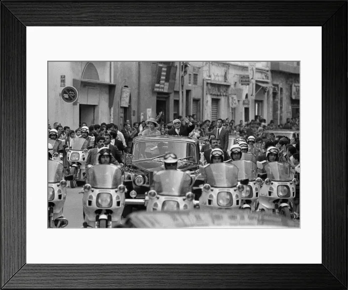 Framed Print : Queen Elizabeth II and President Habib Bourguiba during the Royal state visit to Tunis Framed Print : Queen Elizabeth II and President Habib Bourguiba during the Royal state visit to Tunis