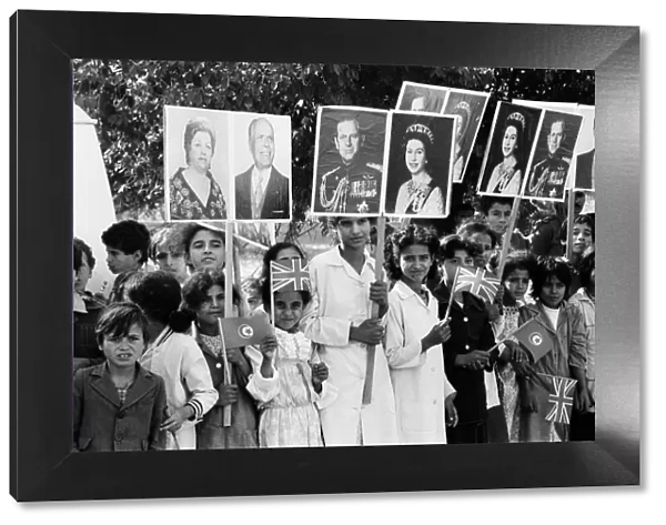 Scenes during the Royal visit to Tunis, Tunisia. 21st October 1980