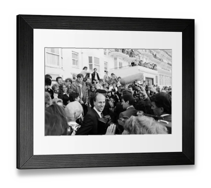 Framed Print : Prime Minister Margaret Thatcher (not pictured) and Conservative Chairman Norman Tebbit Framed Print : Prime Minister Margaret Thatcher (not pictured) and Conservative Chairman Norman Tebbit