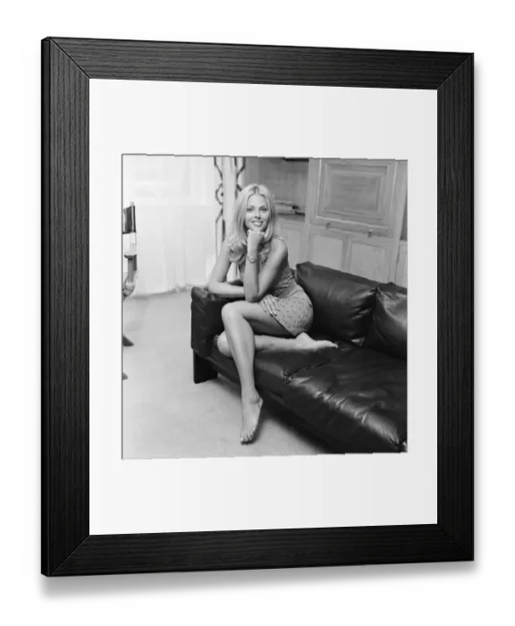 Framed Print : Britt Ekland, Swedish actress, pictured June 1971 Framed Print : Britt Ekland, Swedish actress, pictured June 1971