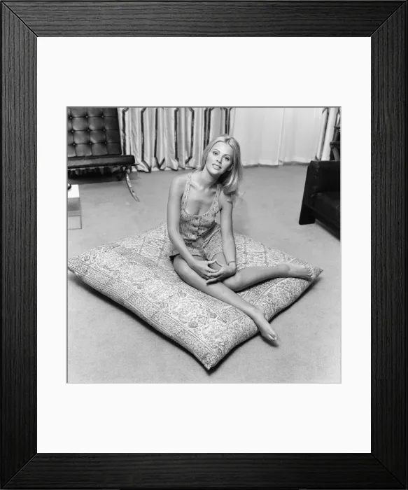 Framed Print : Britt Ekland, Swedish actress, pictured June 1971 Framed Print : Britt Ekland, Swedish actress, pictured June 1971